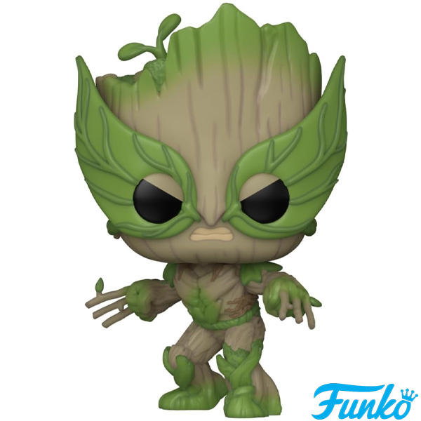 Funko POP #1396 Marvel We Are Groot - Groot as Wolverine Figure